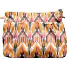 Pochette plissée ikat ocre