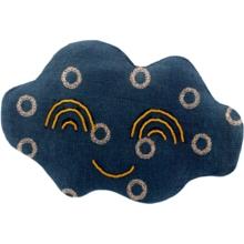 Barrette nuage bulle bronze marine