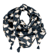 Foulard pompon envolée sauvage