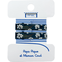 Petite barrette croco paradis bleu cr062