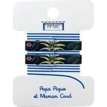 Petite barrette croco cr074 palmia emeraude