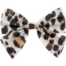 Barrette noeud papillon leopard