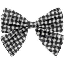 Barrette Mini Noeud Papillon vichy noir