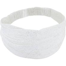 Bandeau fichu Enfant  blanc pailleté