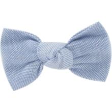 Barrette petit noeud oxford ciel