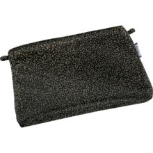 Mini pochette tissu noir pailleté