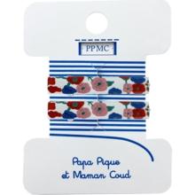 Petite barrette croco cr075 prairie fleurie