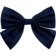 Barrette noeud papillon bleu marine