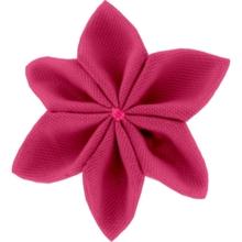 Barrette fleur étoile 4 fuchsia