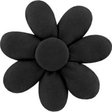 Barrette fleur marguerite noir