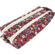 Trousse double compartiment tapis rouge