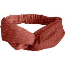 Bandeau croisé gaze lurex terracotta