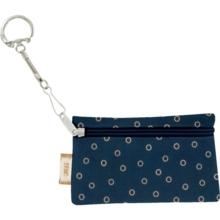 Pochette porte-clés bulle bronze marine