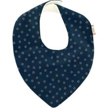 Bavoir bandana bulle bronze marine