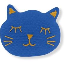 Barrette miaou bleu navy