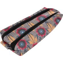 Trousse double compartiment fleurs de savane