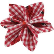 Barrette fleur étoile 4 vichy coccinelle