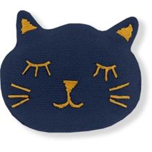 Barrette miaou bleu marine