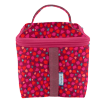 Petit vanity pompons cerise