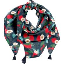 Foulard pompon mandarina