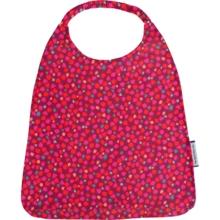 Serviette enfant élastique pompons cerise