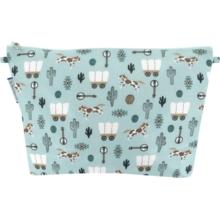 Trousse de toilette bleu western