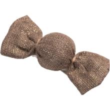 Petite barrette mini bonbon lin or