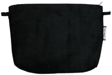 Pochette tissu  velours noir