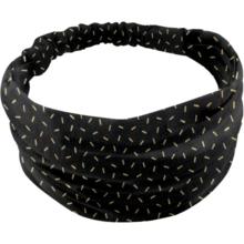 Bandeau fichu Bébé  paille dorée noir