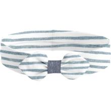 Bandeau jersey bébé noeud rayé bleu blanc