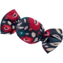 Petite barrette mini bonbon camelias rubis