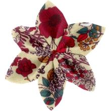 Barrette fleur étoile 4 coquelicot