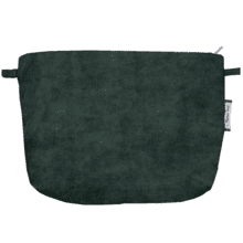 Pochette tissu velours vert forêt