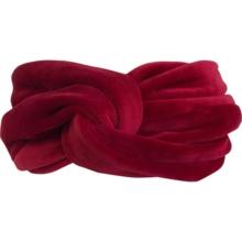 Bandeau croisé  velours rouge