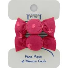 Elastiques Mousse Mini Bonbons plumetis rose fuchsia