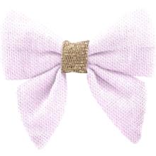 Barrette Mini Noeud Papillon oxford rose