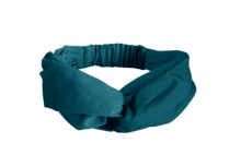 Bandeau croisé bleu vert