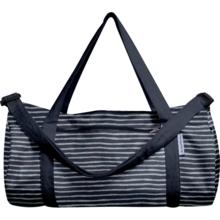 Sac de sport rayé argent marine