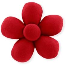 Petite barrette mini-fleur rouge