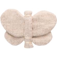 Barrette petit papillon  lin pailleté