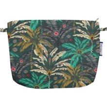 Pochette tissu palmia emeraude