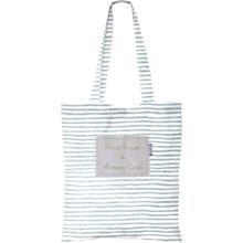 Sac tote bag rayé bleu blanc