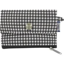 Mini pochette porte-monnaie vichy noir