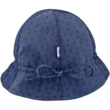 Chapeau soleil charlotte broderie anglaise marine