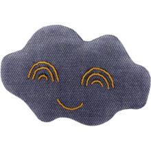 Barrette nuage jean fin