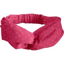 Bandeau croisé plumetis rose fuchsia