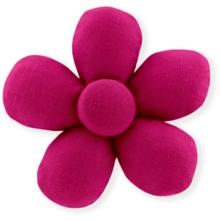 Petite barrette mini-fleur fuchsia