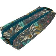 Trousse double compartiment palmia emeraude