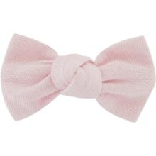 Barrette petit noeud oxford rose