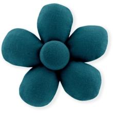 Petite barrette mini-fleur bleu vert